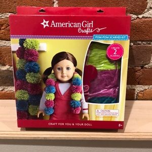 American Girl pom-pom scarves kit